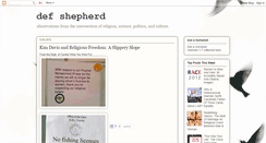 Desktop Screenshot of defshepherd.com